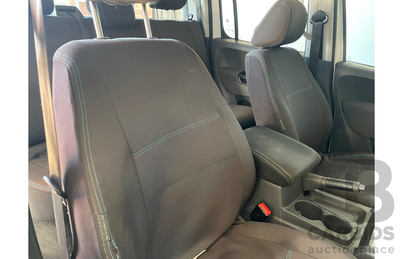 12/2015 Volkswagen Amarok Tdi420 Highline (4x4) 2H MY15 Dual Cab Utility White 2.0L