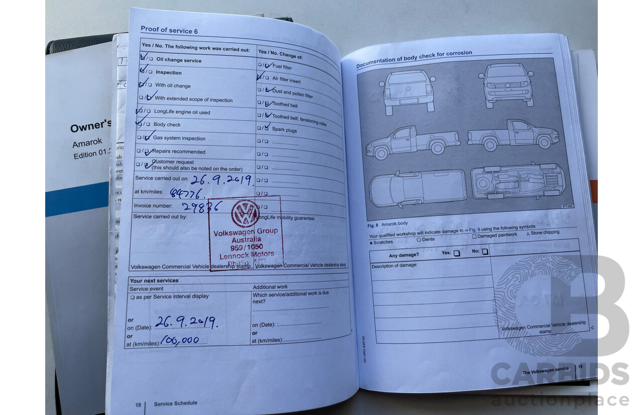 12/2015 Volkswagen Amarok Tdi420 Highline (4x4) 2H MY15 Dual Cab Utility White 2.0L