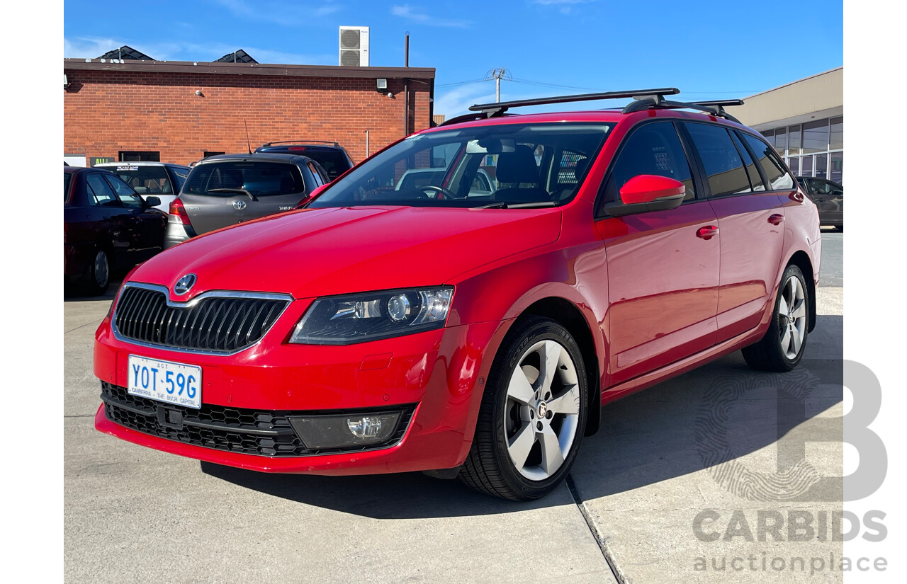 07/2015 Skoda Octavia 110 TSI AMBITION FWD NE MY16 4D Wagon Red 1.4L