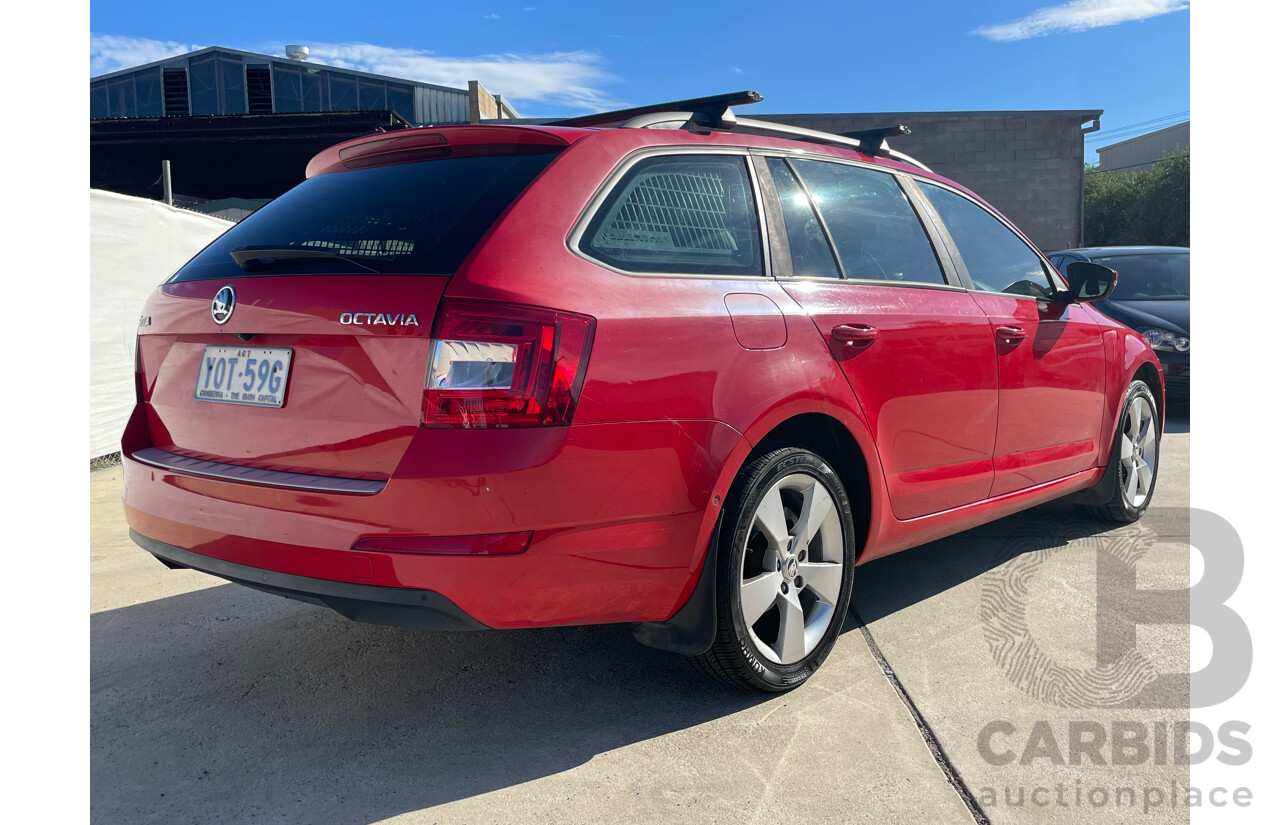 07/2015 Skoda Octavia 110 TSI AMBITION FWD NE MY16 4D Wagon Red 1.4L