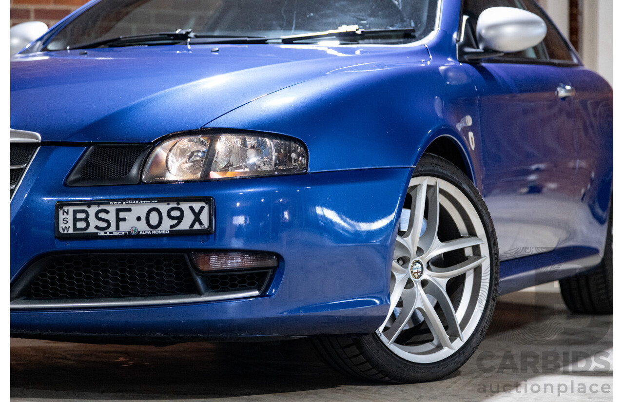 8/2010 Alfa Romeo GT 3.2 V6 100th Anniversary Limited Edition Build No #96 2d Coupe Atlantico Blue 3.2L