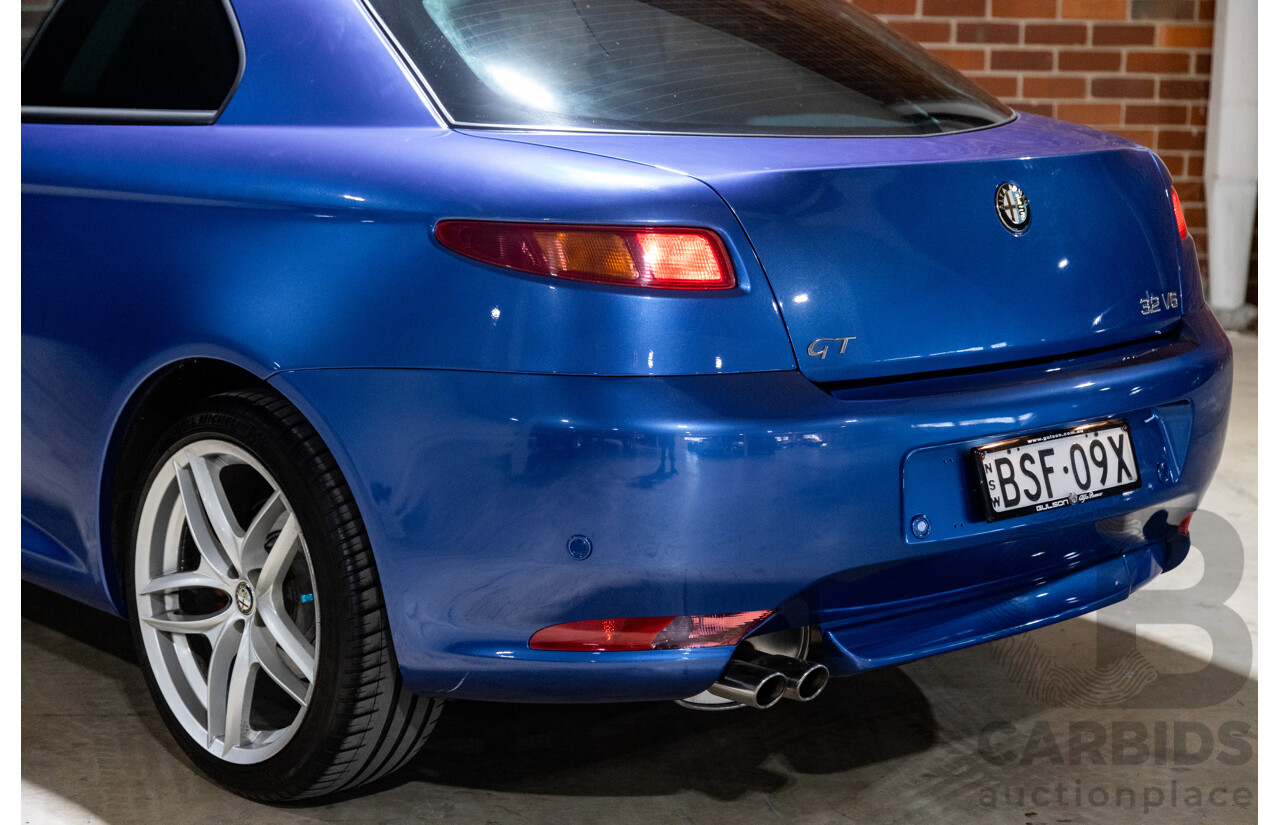 8/2010 Alfa Romeo GT 3.2 V6 100th Anniversary Limited Edition Build No #96 2d Coupe Atlantico Blue 3.2L