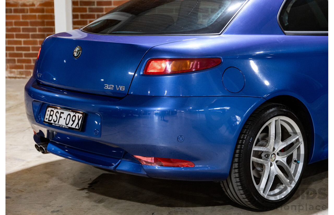 8/2010 Alfa Romeo GT 3.2 V6 100th Anniversary Limited Edition Build No #96 2d Coupe Atlantico Blue 3.2L