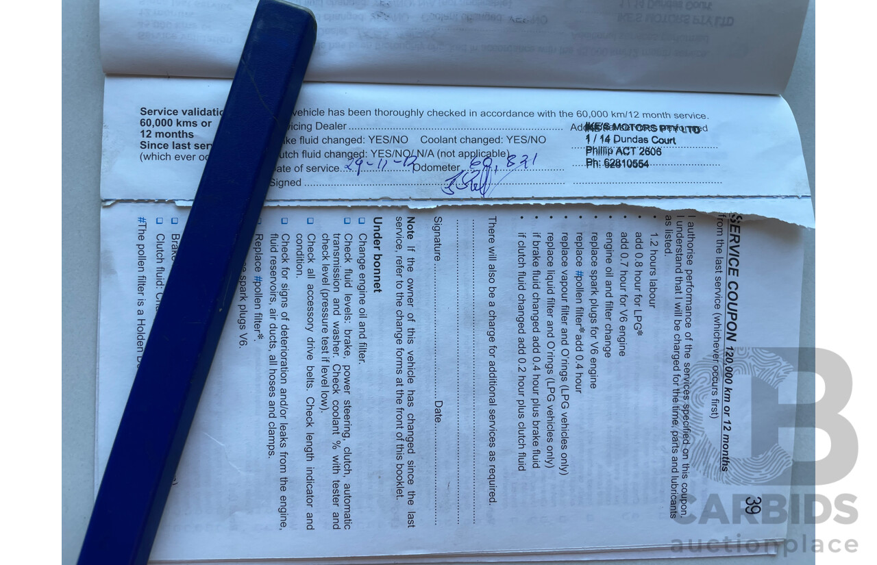 06/2008 Holden Commodore LUMINA RWD  4D Sedan Red 3.6L