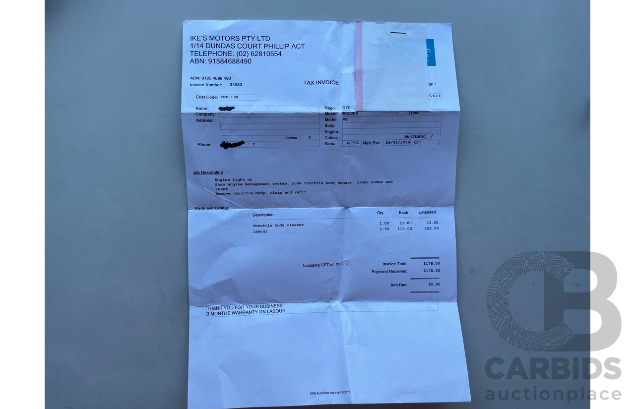 06/2008 Holden Commodore LUMINA RWD  4D Sedan Red 3.6L