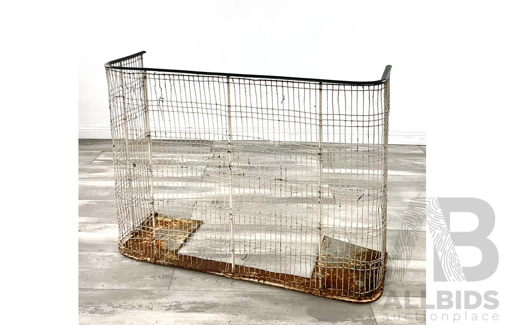Vintage Metal Fire Guard