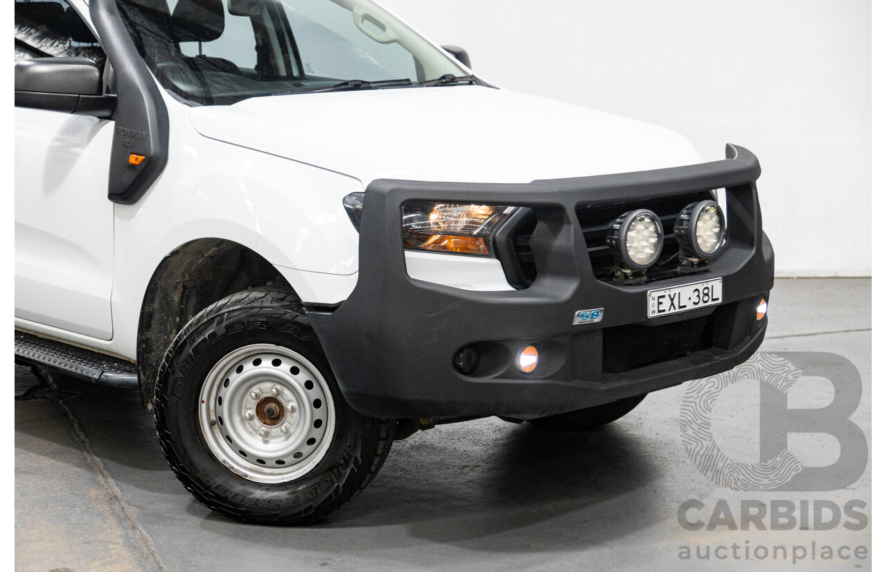 12/2018 Ford Ranger XL 3.2 (4x4) PX MKII 4d Crew C/Chas White Turbo Diesel 3.2L