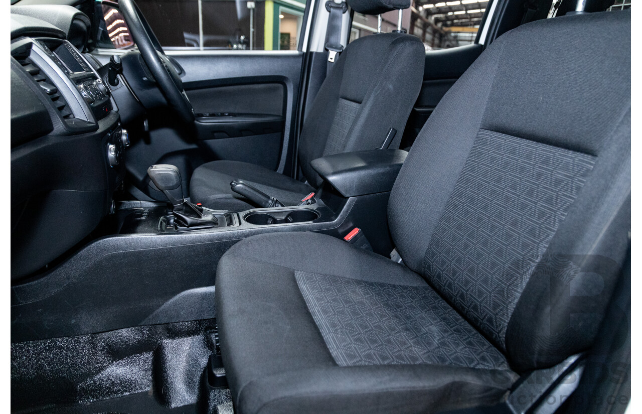 12/2018 Ford Ranger XL 3.2 (4x4) PX MKII 4d Crew C/Chas White Turbo Diesel 3.2L