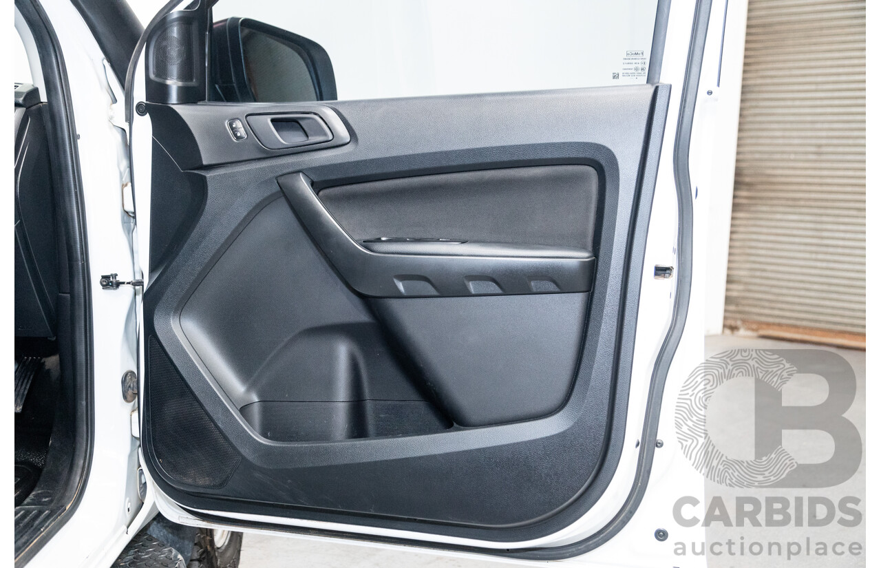 12/2018 Ford Ranger XL 3.2 (4x4) PX MKII 4d Crew C/Chas White Turbo Diesel 3.2L