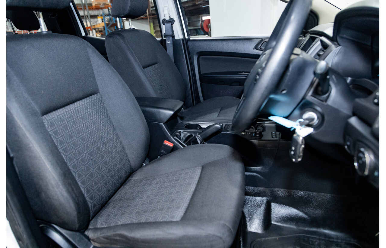 12/2018 Ford Ranger XL 3.2 (4x4) PX MKII 4d Crew C/Chas White Turbo Diesel 3.2L
