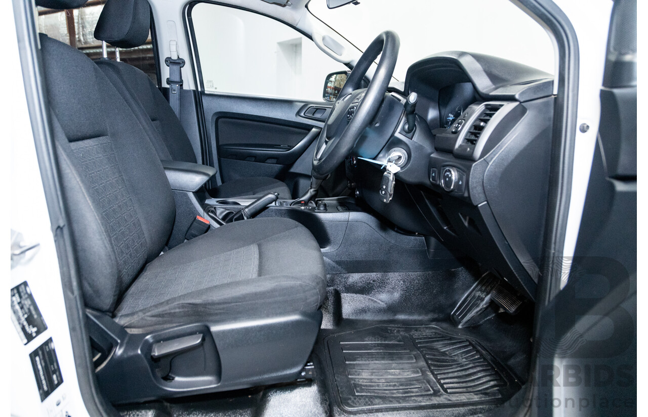 12/2018 Ford Ranger XL 3.2 (4x4) PX MKII 4d Crew C/Chas White Turbo Diesel 3.2L