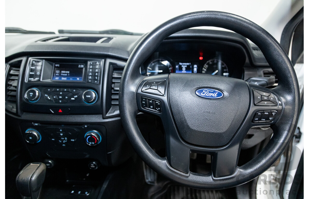 12/2018 Ford Ranger XL 3.2 (4x4) PX MKII 4d Crew C/Chas White Turbo Diesel 3.2L