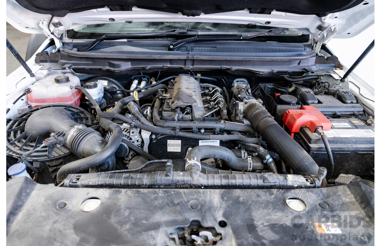 12/2018 Ford Ranger XL 3.2 (4x4) PX MKII 4d Crew C/Chas White Turbo Diesel 3.2L