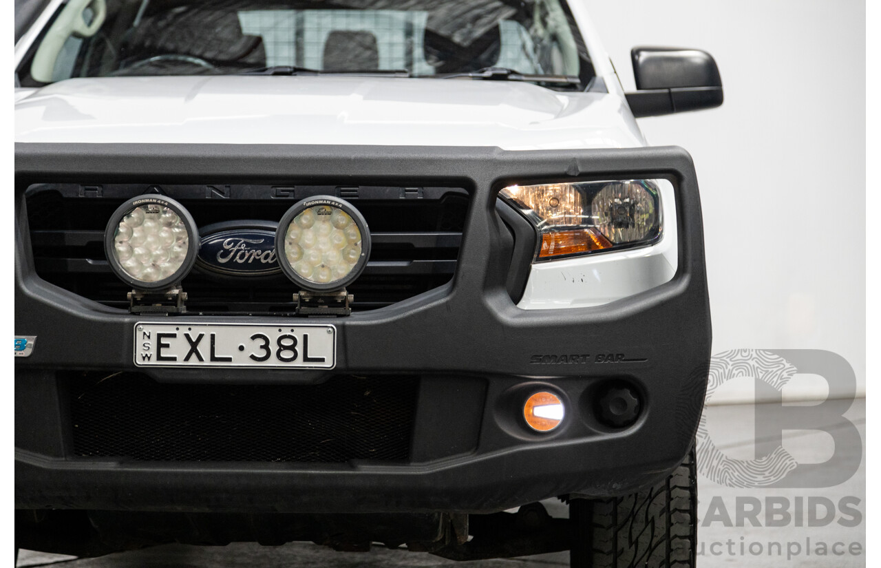 12/2018 Ford Ranger XL 3.2 (4x4) PX MKII 4d Crew C/Chas White Turbo Diesel 3.2L