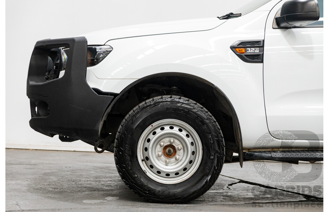 12/2018 Ford Ranger XL 3.2 (4x4) PX MKII 4d Crew C/Chas White Turbo Diesel 3.2L