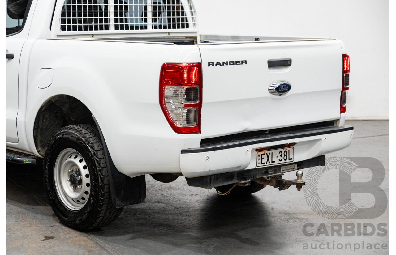 12/2018 Ford Ranger XL 3.2 (4x4) PX MKII 4d Crew C/Chas White Turbo Diesel 3.2L