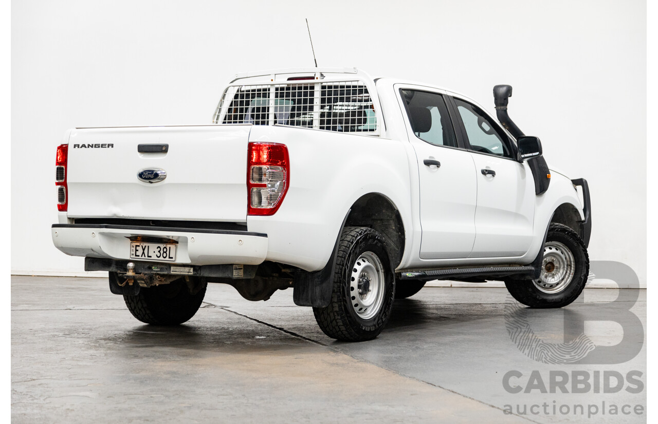 12/2018 Ford Ranger XL 3.2 (4x4) PX MKII 4d Crew C/Chas White Turbo Diesel 3.2L