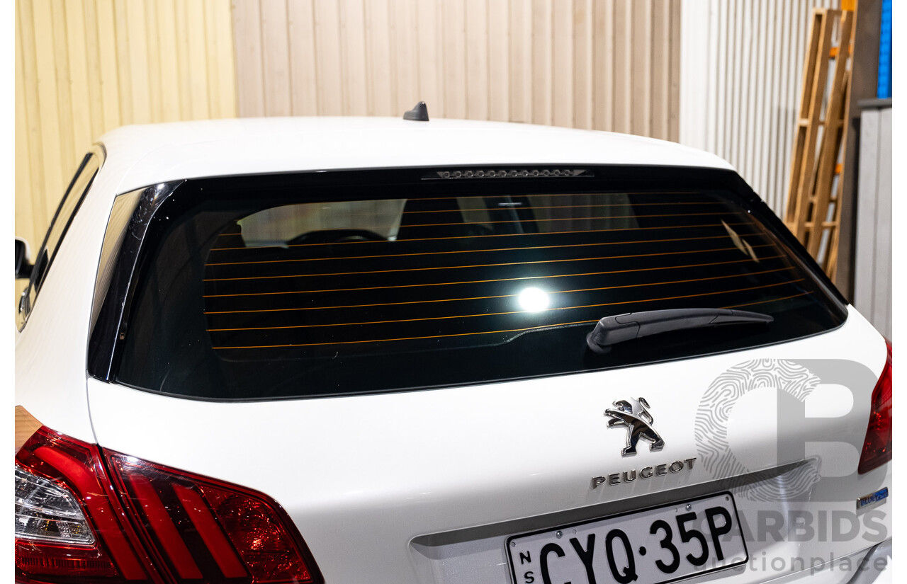 5/2015 Peugeot 308 Allure BLUE HDi T9 5d Hatchback White Turbo Diesel 2.0L