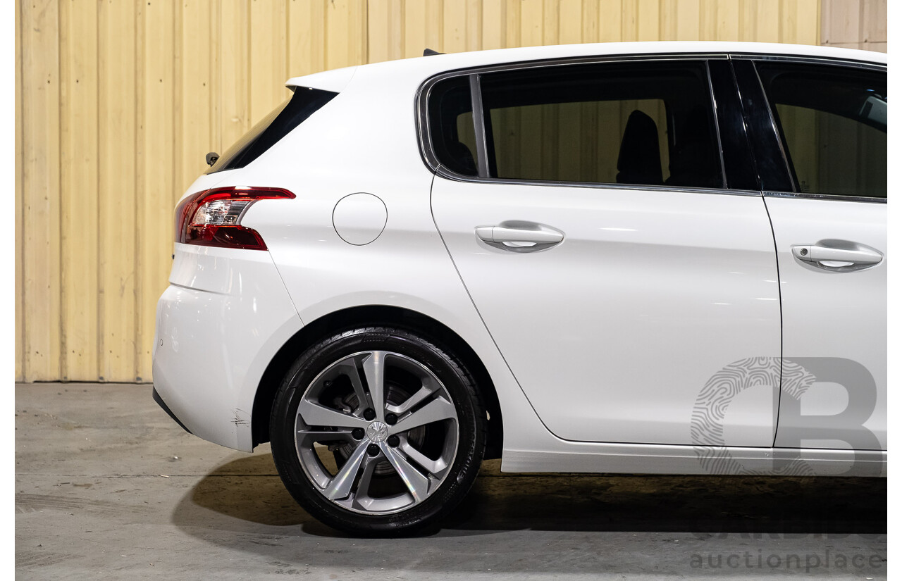 5/2015 Peugeot 308 Allure BLUE HDi T9 5d Hatchback White Turbo Diesel 2.0L