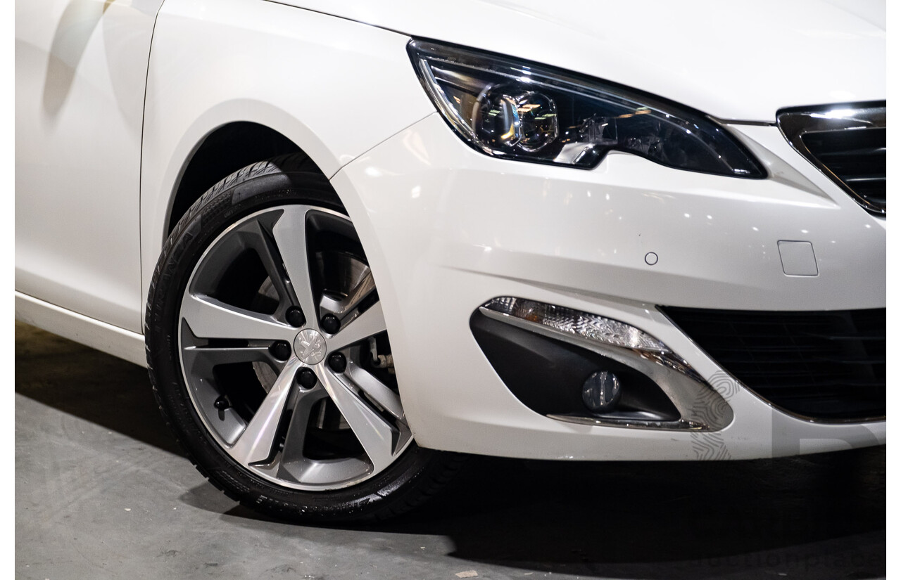 5/2015 Peugeot 308 Allure BLUE HDi T9 5d Hatchback White Turbo Diesel 2.0L