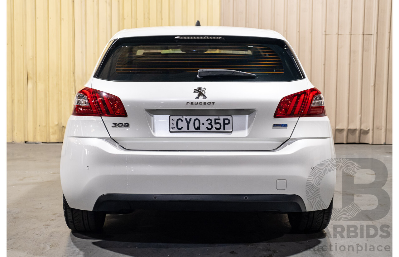 5/2015 Peugeot 308 Allure BLUE HDi T9 5d Hatchback White Turbo Diesel 2.0L