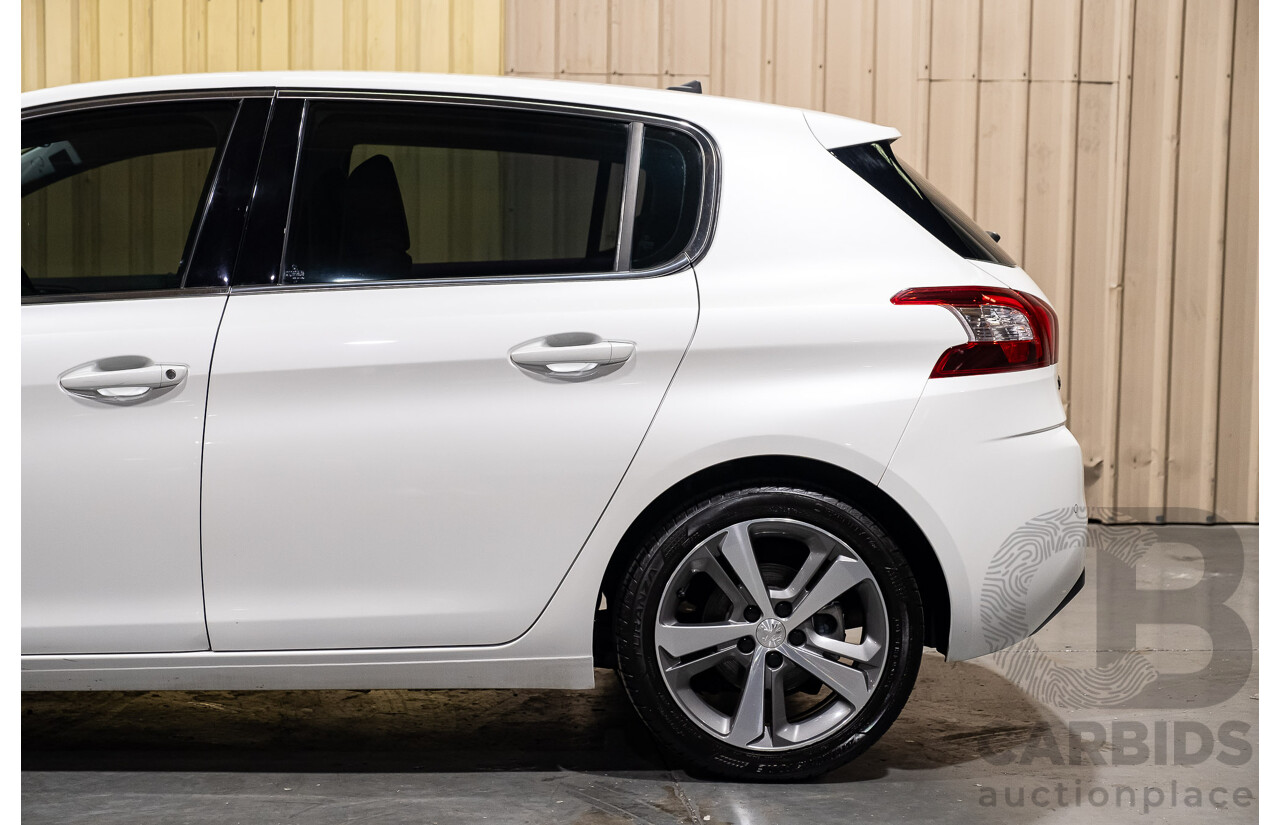 5/2015 Peugeot 308 Allure BLUE HDi T9 5d Hatchback White Turbo Diesel 2.0L