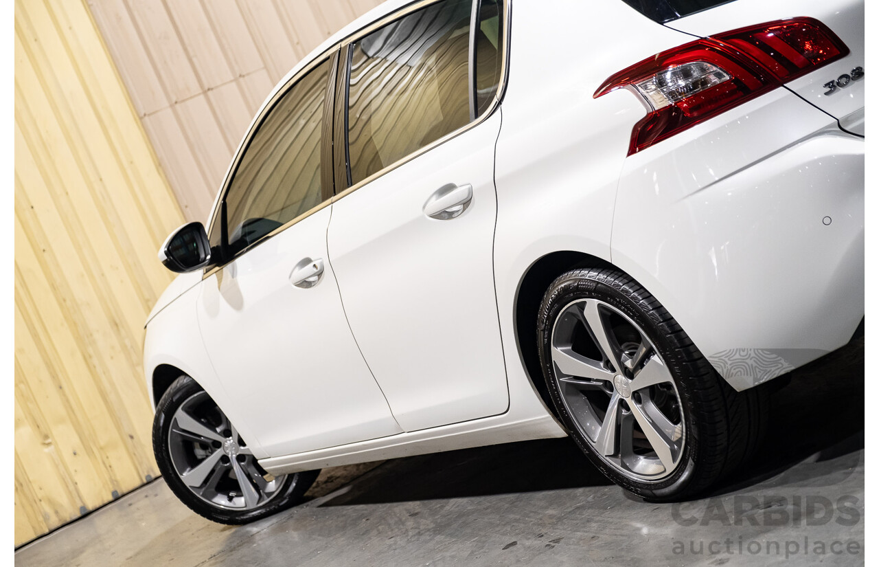 5/2015 Peugeot 308 Allure BLUE HDi T9 5d Hatchback White Turbo Diesel 2.0L