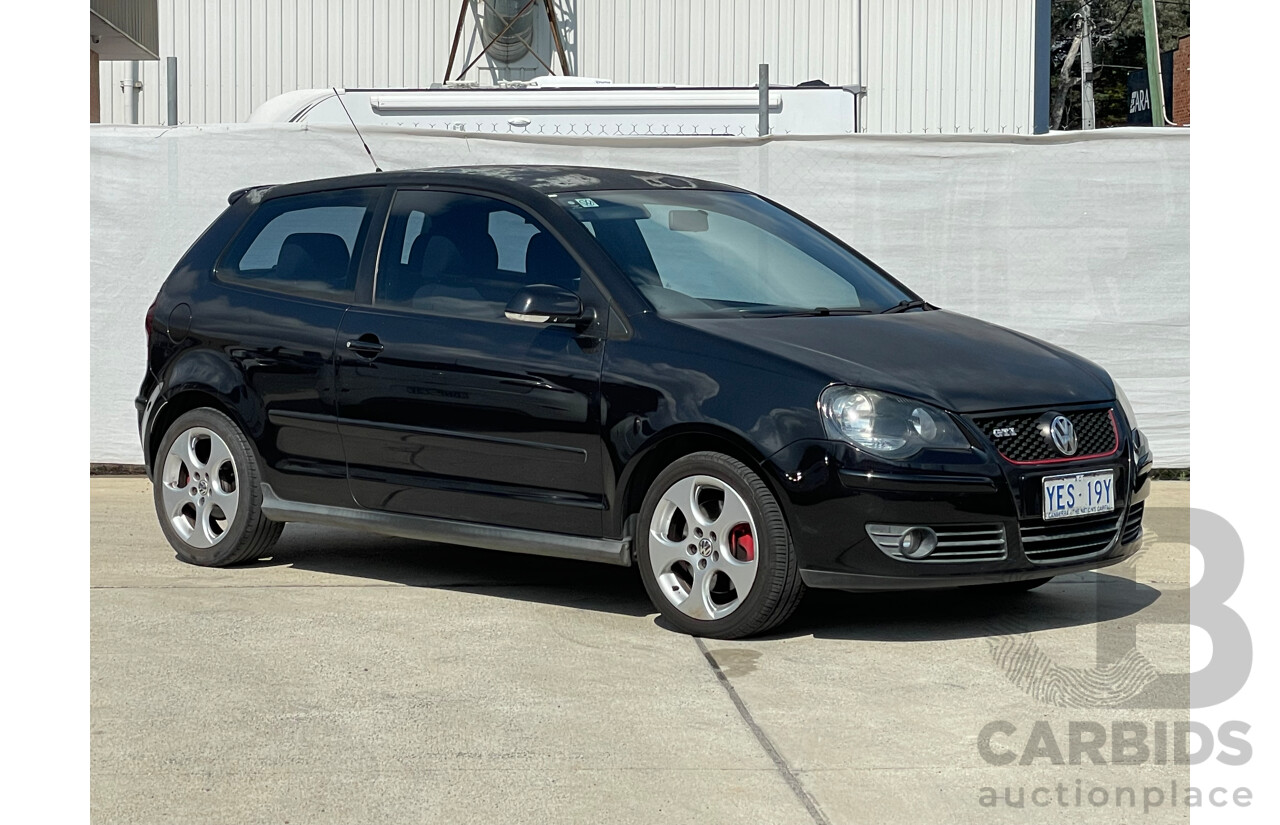 12/2006 Volkswagen Polo GTi FWD 9N 3D Hatchback Black 1.8L