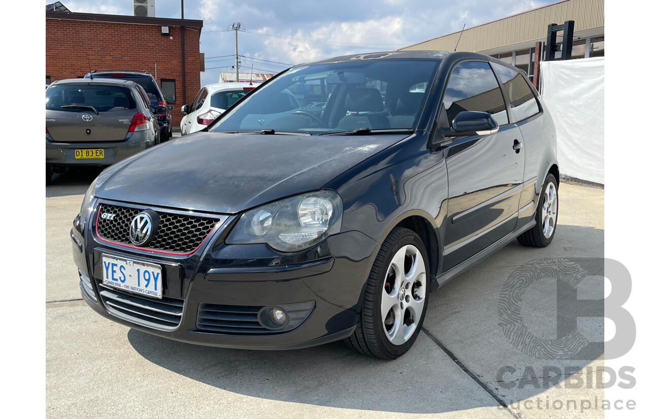 12/2006 Volkswagen Polo GTi FWD 9N 3D Hatchback Black 1.8L