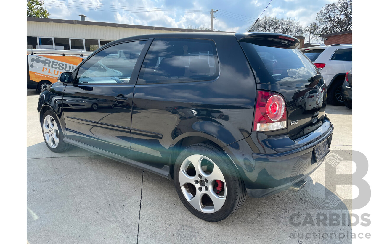 12/2006 Volkswagen Polo GTi FWD 9N 3D Hatchback Black 1.8L