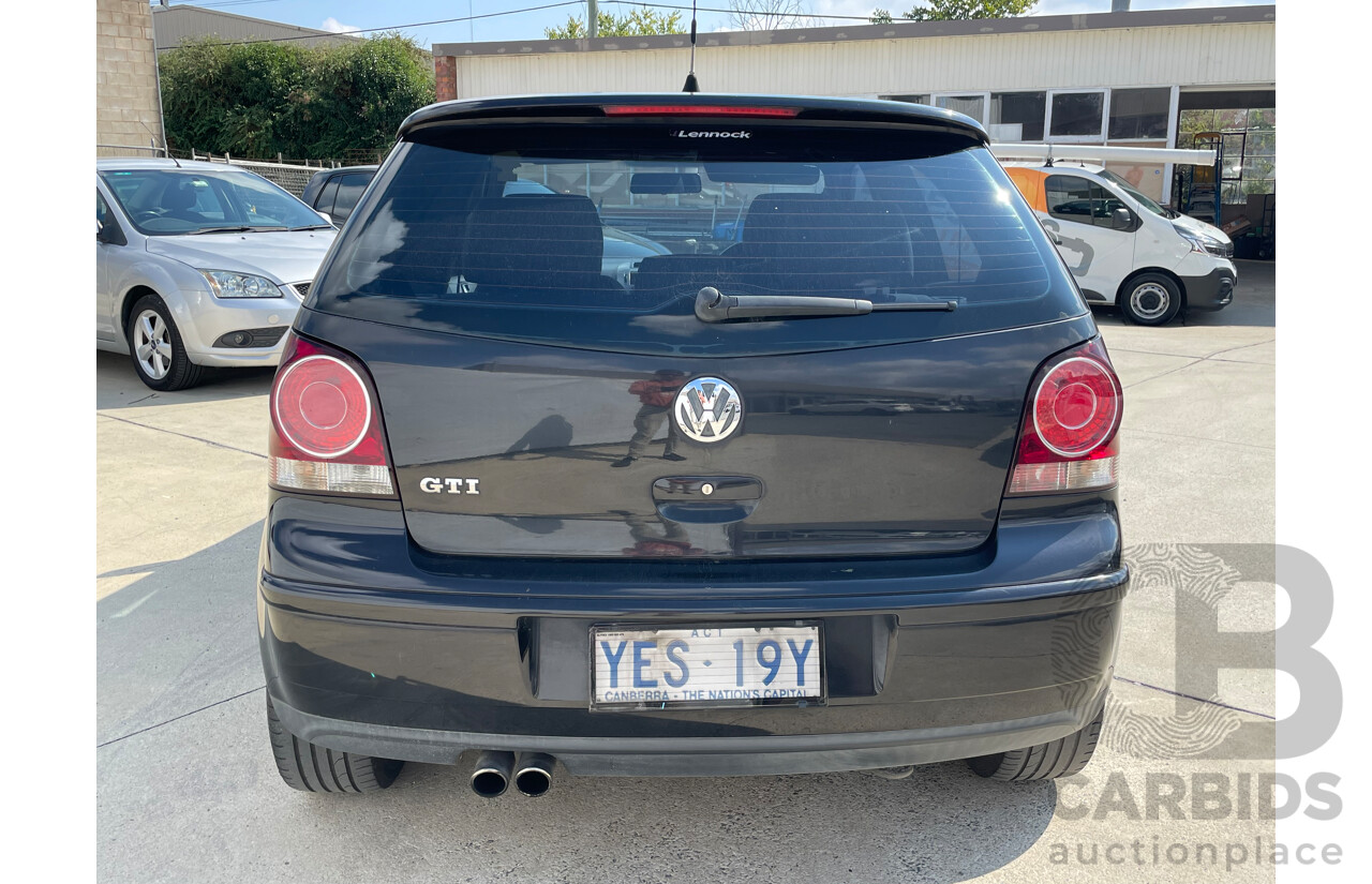 12/2006 Volkswagen Polo GTi FWD 9N 3D Hatchback Black 1.8L