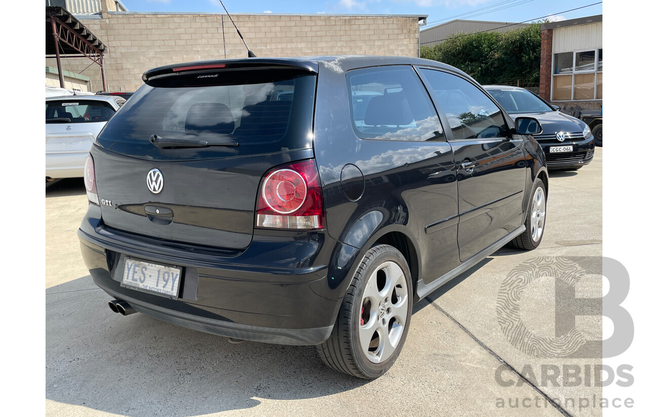 12/2006 Volkswagen Polo GTi FWD 9N 3D Hatchback Black 1.8L