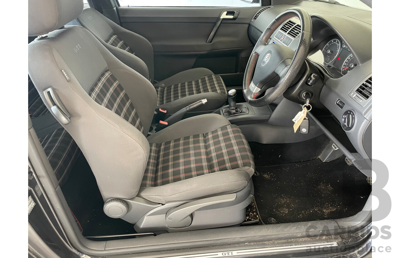 12/2006 Volkswagen Polo GTi FWD 9N 3D Hatchback Black 1.8L