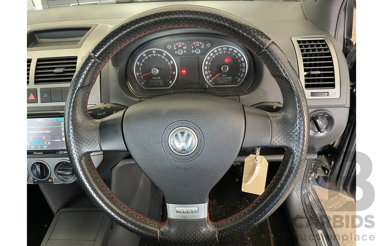 12/2006 Volkswagen Polo GTi FWD 9N 3D Hatchback Black 1.8L