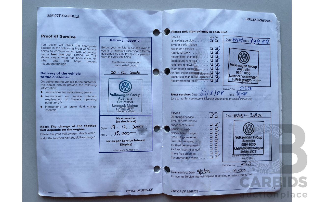 12/2006 Volkswagen Polo GTi FWD 9N 3D Hatchback Black 1.8L