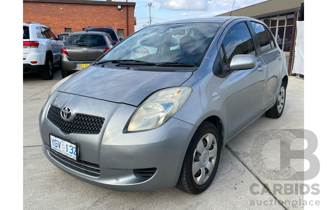 09/2007 Toyota Yaris YRS FWD NCP91R 5D Hatchback Silver 1.5L