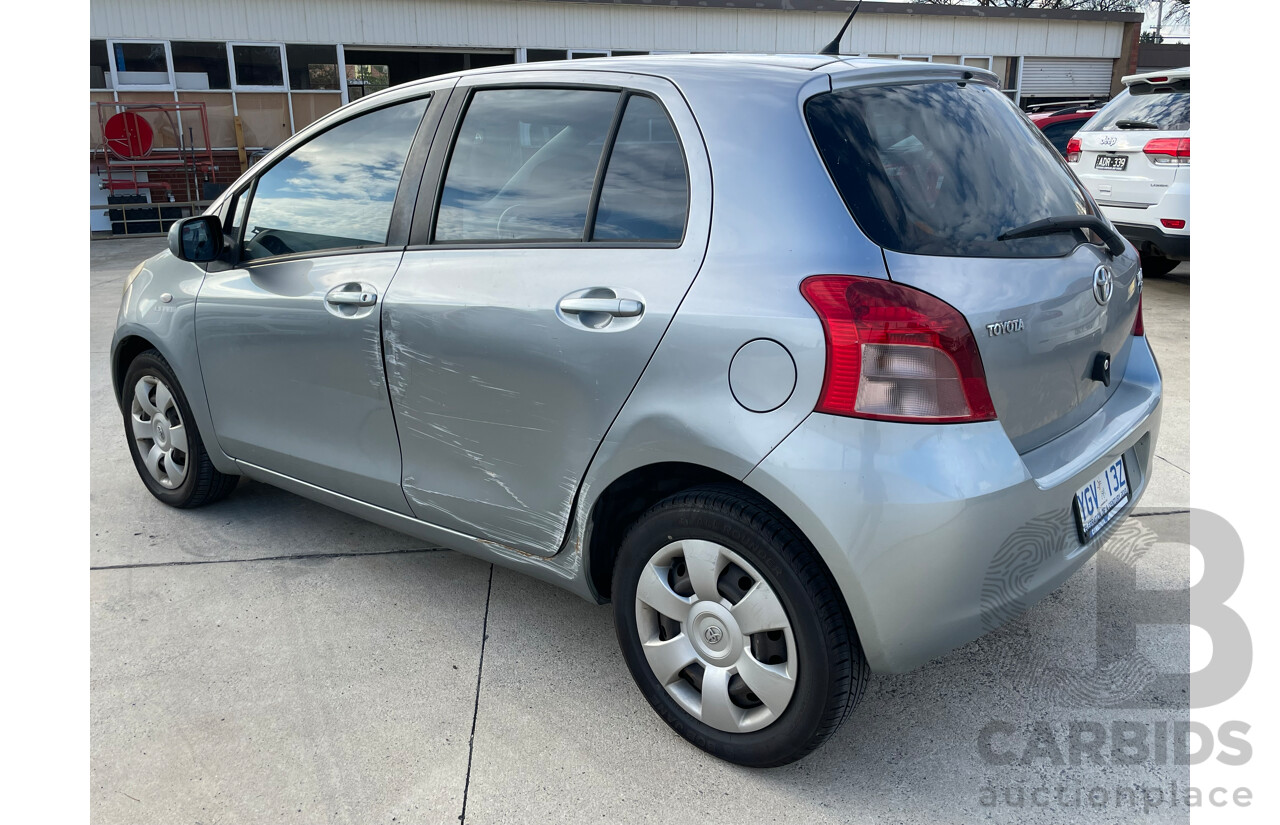 09/2007 Toyota Yaris YRS FWD NCP91R 5D Hatchback Silver 1.5L