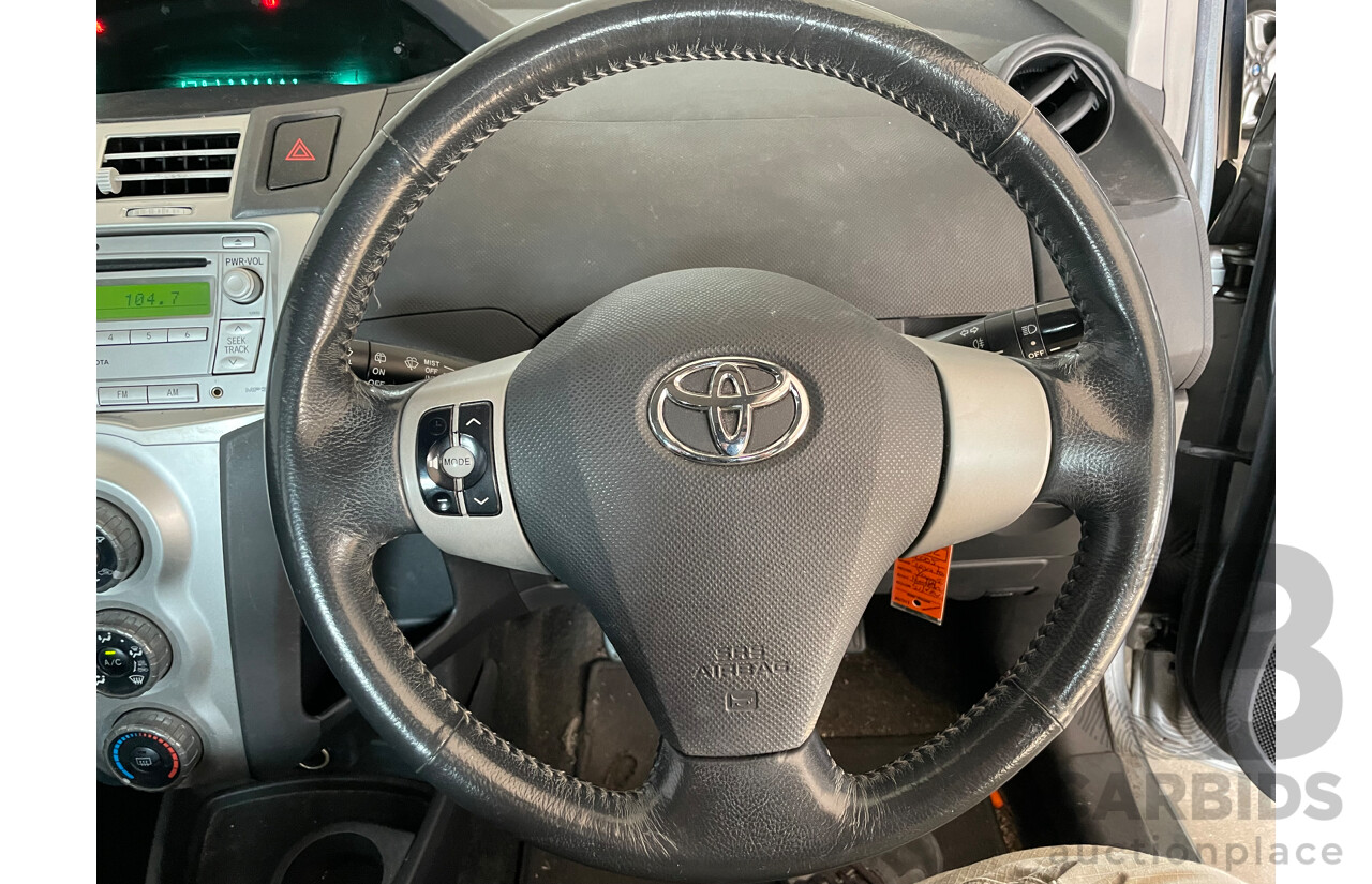 09/2007 Toyota Yaris YRS FWD NCP91R 5D Hatchback Silver 1.5L