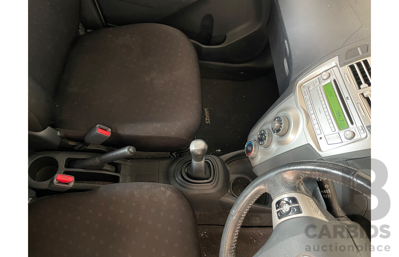 09/2007 Toyota Yaris YRS FWD NCP91R 5D Hatchback Silver 1.5L