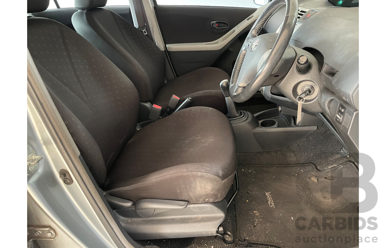 09/2007 Toyota Yaris YRS FWD NCP91R 5D Hatchback Silver 1.5L