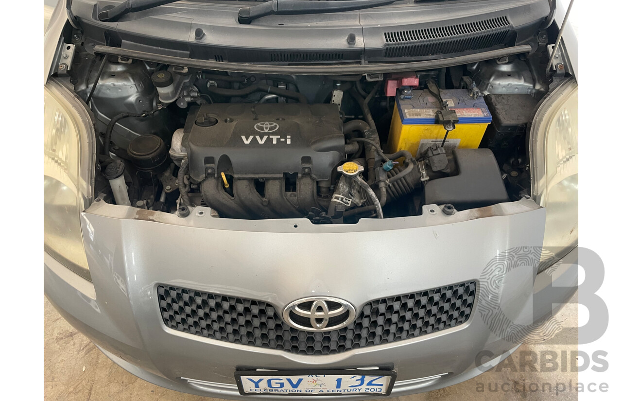 09/2007 Toyota Yaris YRS FWD NCP91R 5D Hatchback Silver 1.5L