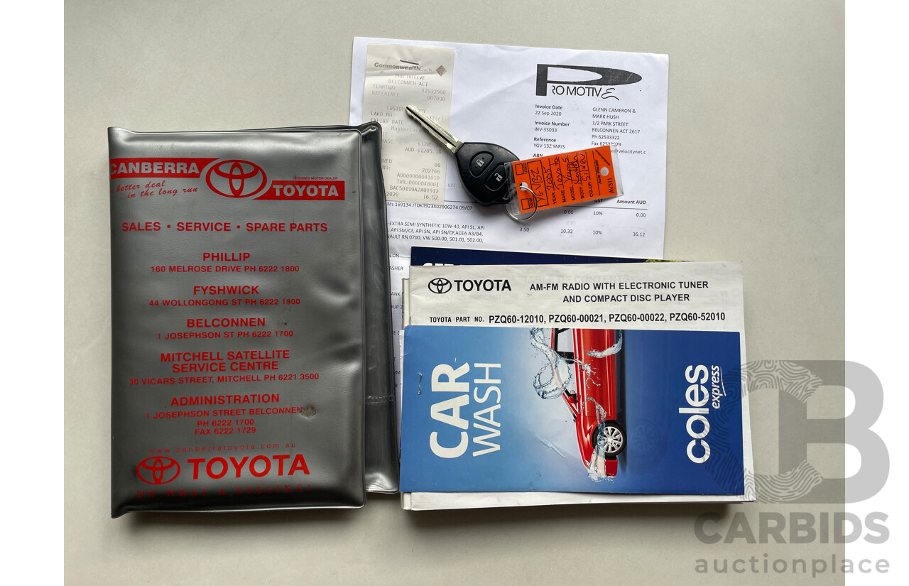 09/2007 Toyota Yaris YRS FWD NCP91R 5D Hatchback Silver 1.5L