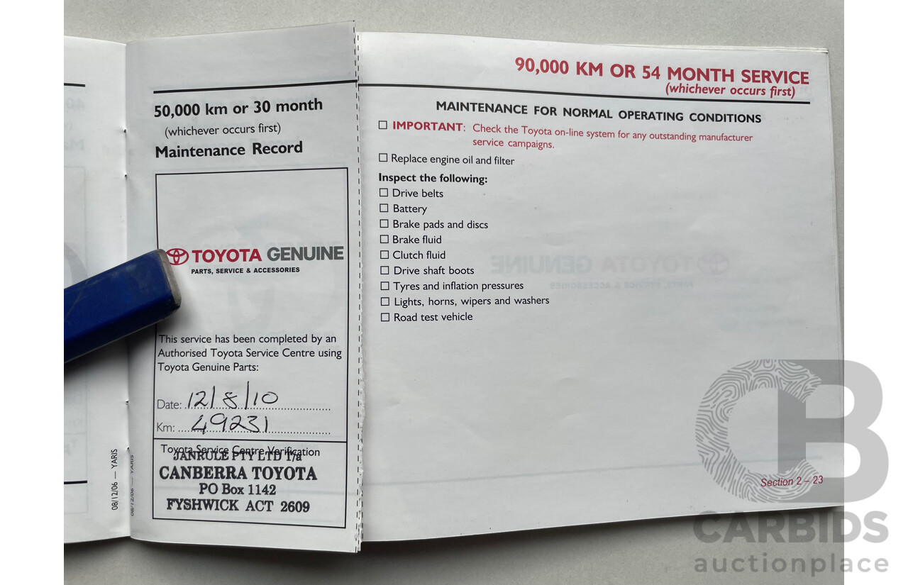 09/2007 Toyota Yaris YRS FWD NCP91R 5D Hatchback Silver 1.5L