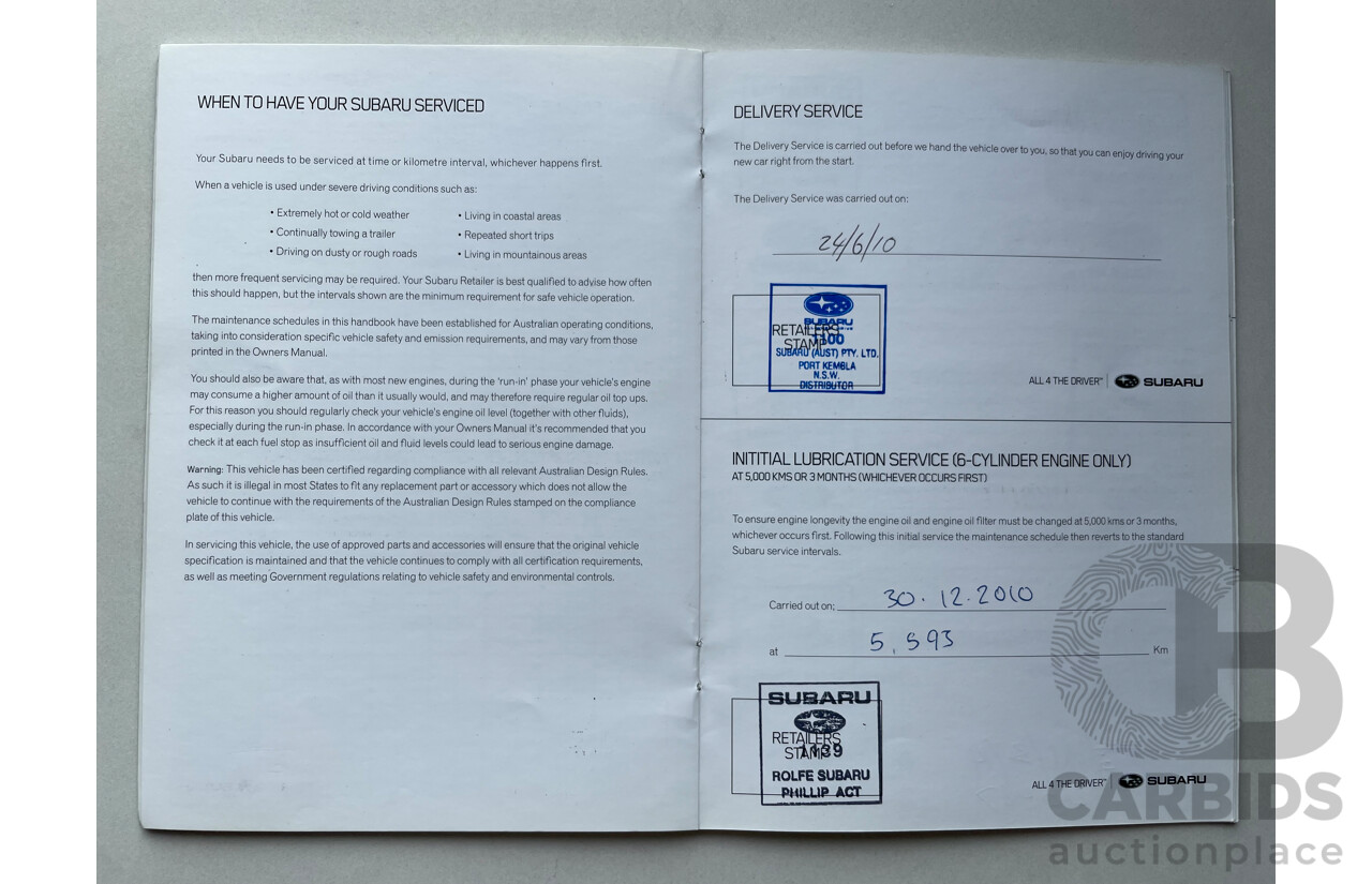 06/2010 Subaru Forester X AWD MY10 4D Wagon Silver 2.5L