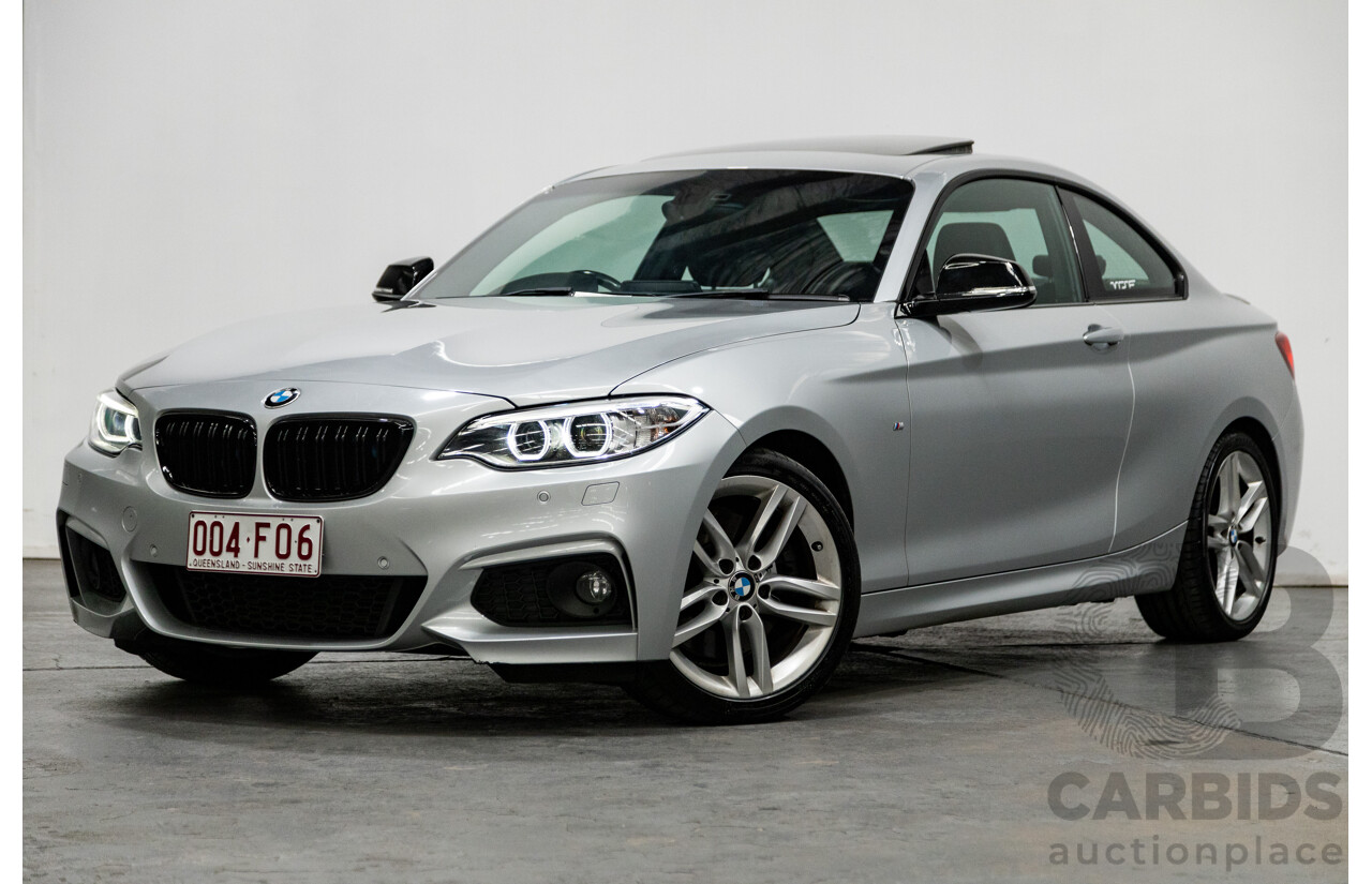5/2016 BMW 228i M-Sport F22 MY16 2d Coupe Metallic Glacier Silver Turbo 2.0L