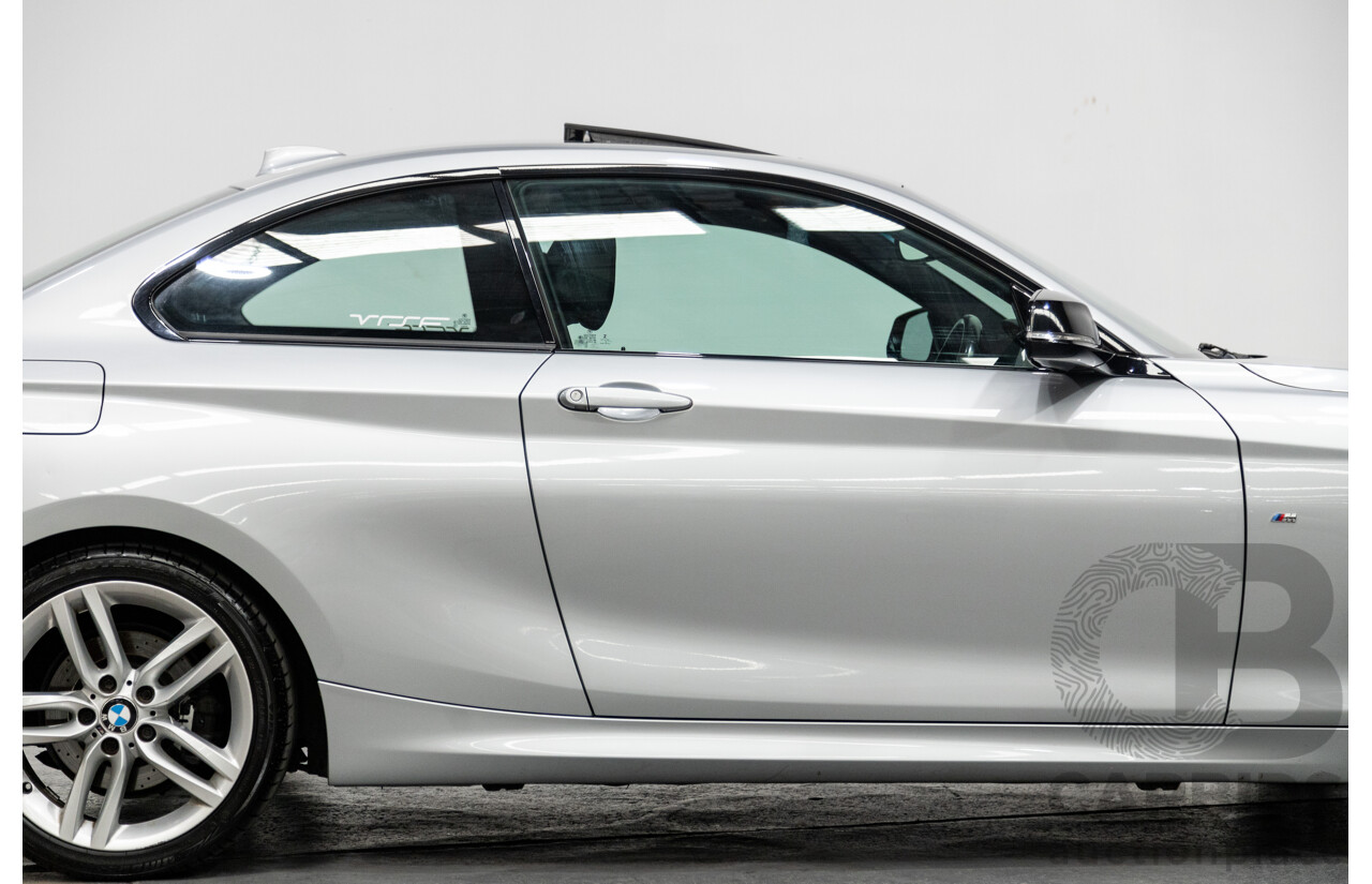 5/2016 BMW 228i M-Sport F22 MY16 2d Coupe Metallic Glacier Silver Turbo 2.0L