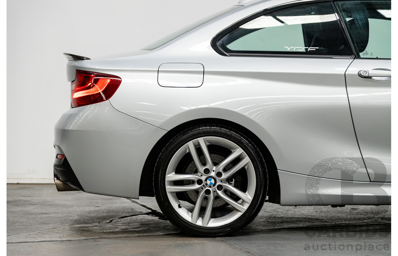 5/2016 BMW 228i M-Sport F22 MY16 2d Coupe Metallic Glacier Silver Turbo 2.0L