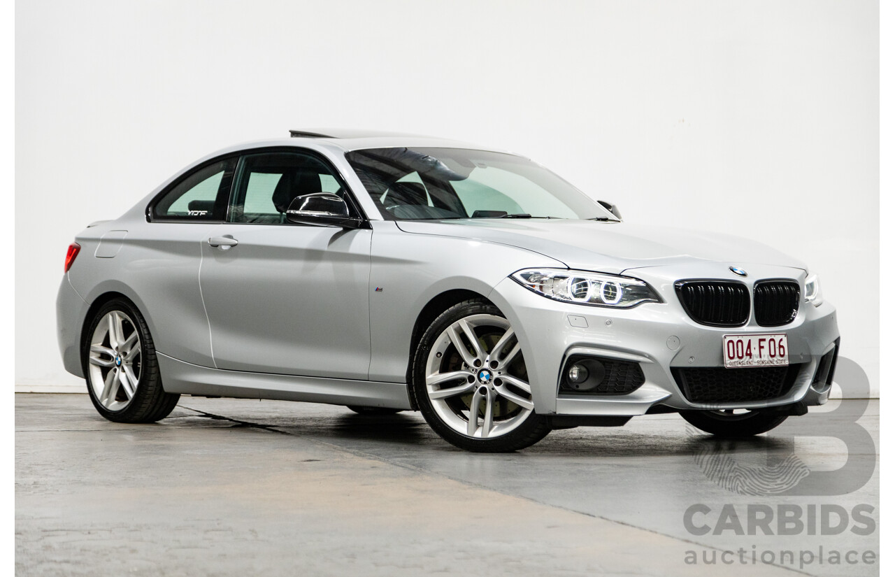 5/2016 BMW 228i M-Sport F22 MY16 2d Coupe Metallic Glacier Silver Turbo 2.0L
