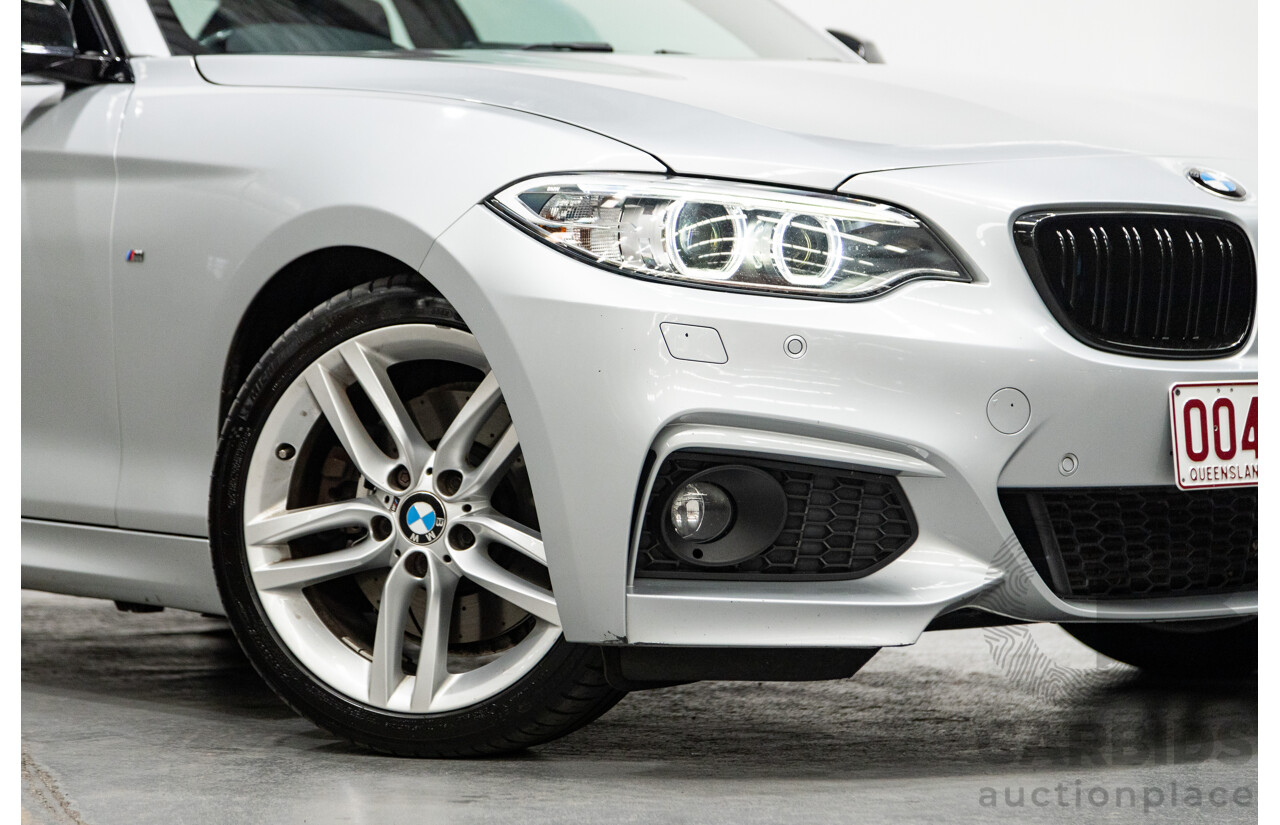 5/2016 BMW 228i M-Sport F22 MY16 2d Coupe Metallic Glacier Silver Turbo 2.0L