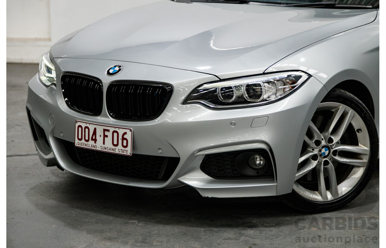 5/2016 BMW 228i M-Sport F22 MY16 2d Coupe Metallic Glacier Silver Turbo 2.0L